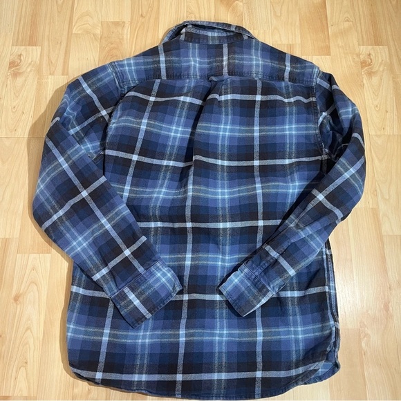 Jachs Flannel Button Front Shirt Plaid Men's Medium Long Sleeve - Picture 3 of 6